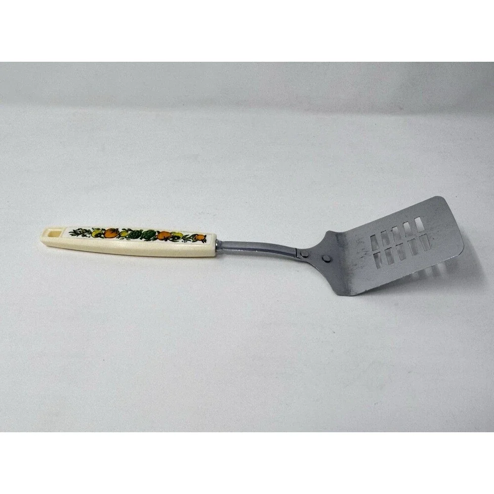 Vintage Ekco Chrome Plated Spice of Life Slotted Turner 11” USA